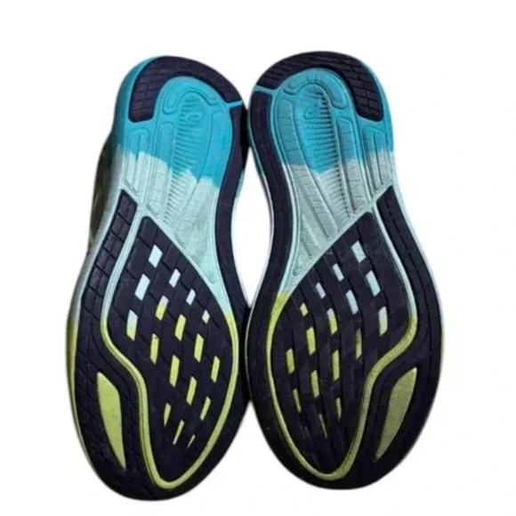 ASICS Women's NOOSA TRI 14 Safety Yellow/Soothing Sea Running Shoes - Picture 2 of 2